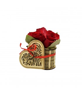Heart-shaped Box with Roses