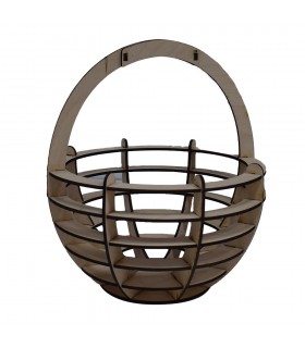 Wooden Basket for Easter Eggs