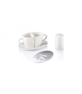 Oval Cappuccino Cup Set