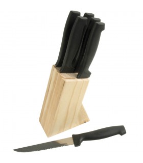 Knife Set in Wooden Holder