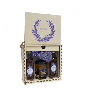 Lavender Gift Package in Wooden Box