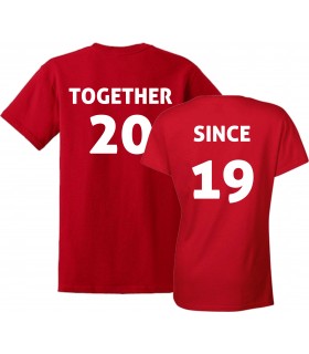 "Together/Since" Couples' T-shirts