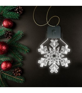 Ornament cu LED Fulg de Nea