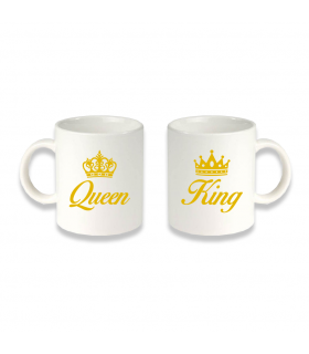 King Queen Mugs for Couples