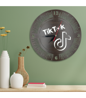 TikTok Wooden Clock