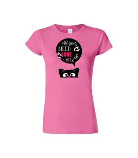 All You Need Is Love and Meow T-shirt