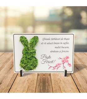 Easter Greeting Card Made of Wood