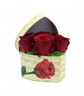 Flower box in forma de inima
